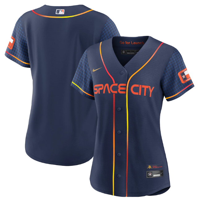 Women's Houston Astros Blank 2022 Navy City Connect Flex Base Stitched Jersey(Run Small) Women's Houston Astros Blank 2022 Navy City Connect Flex Base Stitched Jersey(Run Small)
